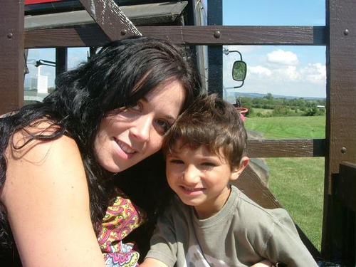 Abbie and her son